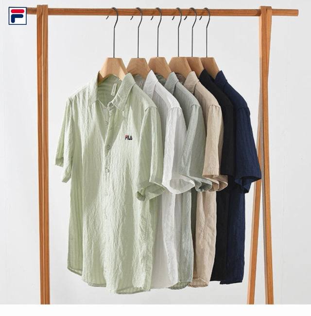 上新 ！！ ！！！ Fila 斐乐 专柜品质英伦格调纯色时尚百搭长衬衣外套 原单进口免烫面料 不变形不掉色 超人气单品 面料舒适绗缝经典个性设计 帅气十足 不管