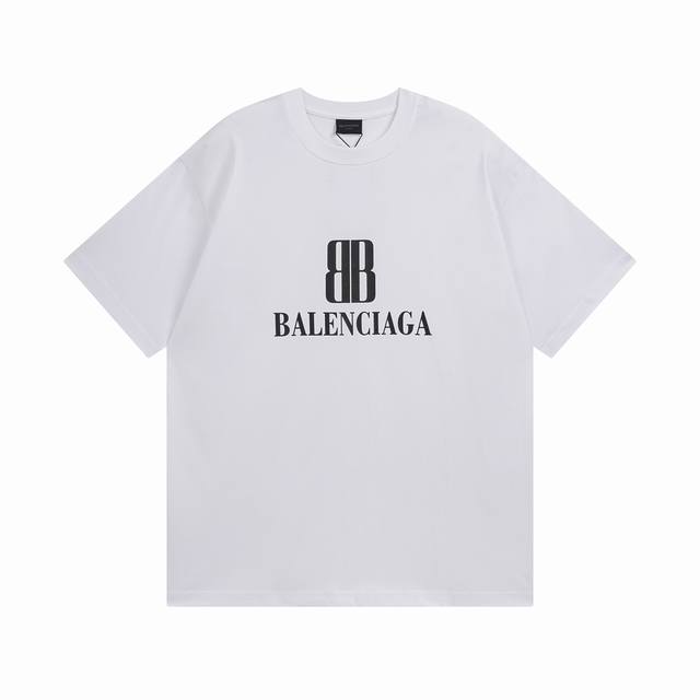 Balenciaga 巴黎世家2025 Ss 最新款巴黎新Logo印花短袖T恤 本市场No.1的质量 真正天花板品质 全部原版开发注意细节图 避免被盗图商家混发