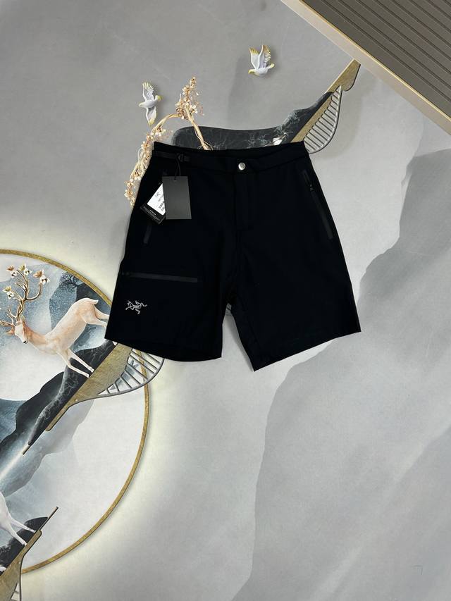 细节图 Arcteryx 始祖鸟 Gamma Lightweight Short 9 纯色Logo刺绣系扣直筒夏季中腰休闲短裤 女款 Arcteryx Gamm