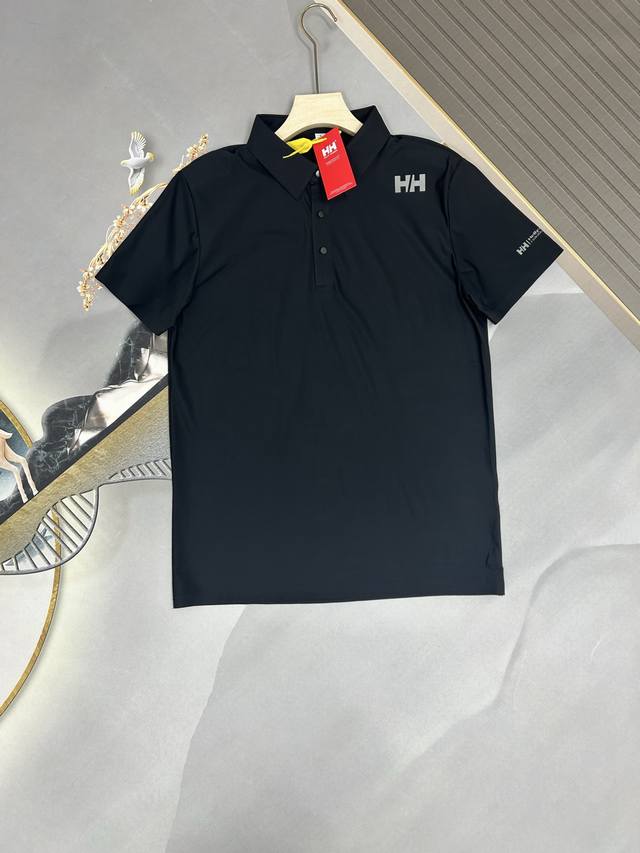 Helly Hansen Hh海丽汉森 25夏新男款冰丝防晒速干透气Polo短袖T恤 ！ 采用进口凉感科技速干面料，轻薄凉感，弹力好且有质感，穿着体感清爽不粘身