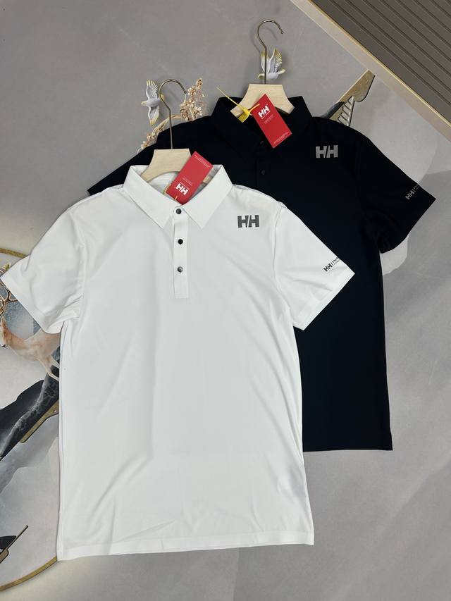 Helly Hansen Hh海丽汉森 25夏新男款冰丝防晒速干透气Polo短袖T恤 ！ 采用进口凉感科技速干面料，轻薄凉感，弹力好且有质感，穿着体感清爽不粘身