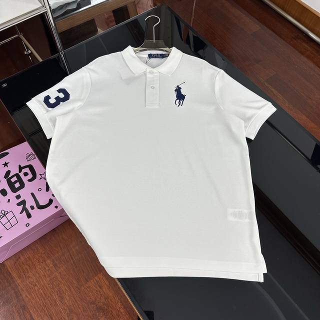拉夫劳伦Ralph Lauren经典刺绣大马标Polo短袖T恤｜009 这两年拉夫劳伦风好大！审美真的有大大提高大马刺绣点缀就很好看，搭配短裤和阔腿裤无论怎么搭