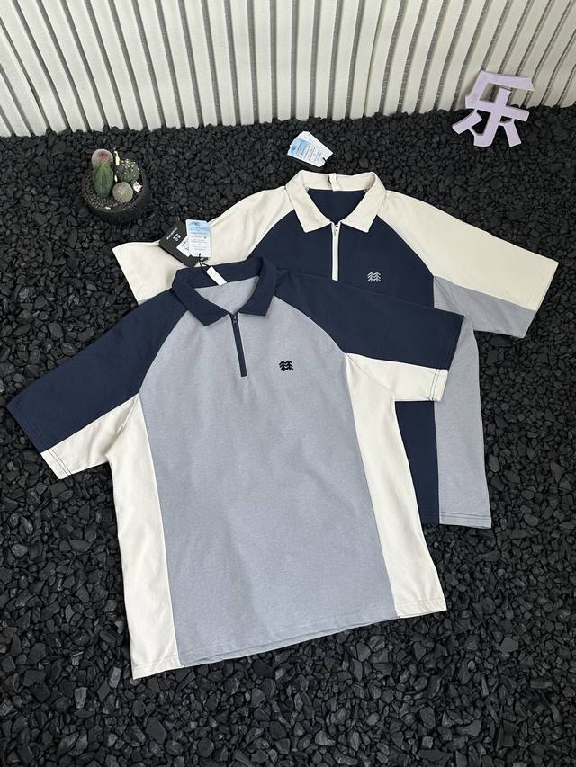 供 可隆 Kolon 25Ss夏季情侣款拼接撞色休闲Polo衫短袖T恤款 如今热销的顶级流量款！高品质客订面料，面料光滑，冰冰凉凉正适夏季穿搭，亲肤透气不起球，
