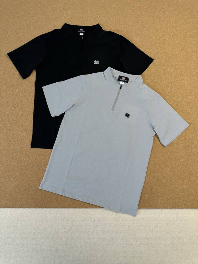 Kolon Sport可隆男女同款宽松休闲纯色时尚百搭立体硅胶品牌Logo短袖T恤 颜色：黑色 灰色 尺码：M-3Xl 可隆Kolon Sport立体硅胶Log