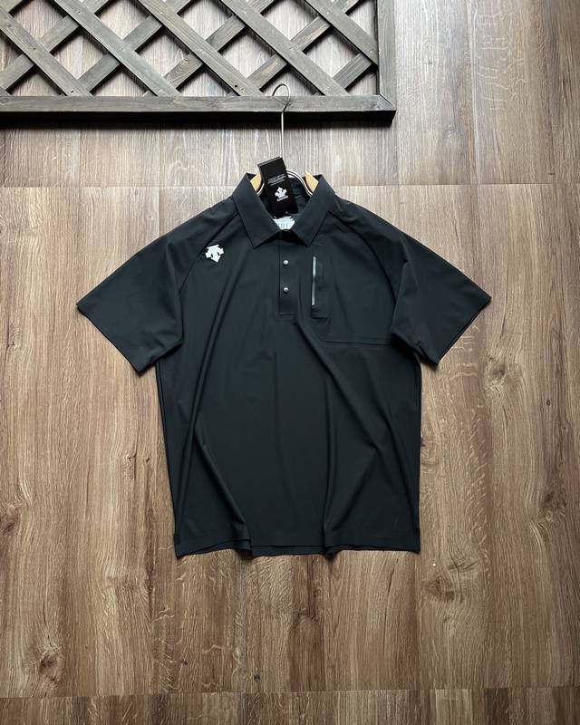 Descentegolf 迪桑特 男款Polo冰丝短袖男士Polo衫夏季新品 进口速干精梳珠地面料冰丝凉感亲肤舒爽，不粘身不黏腻！排汗吸湿！这款迪家的Polo衫