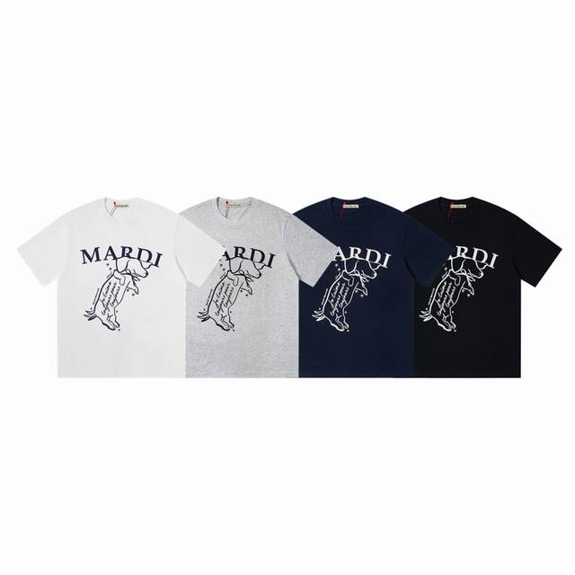 Mardi Mercredi 玛尔蒂Ss25跳跃摇尾小狗系列圆领短袖T恤-原单版本 进口印花纯棉T恤 到手第一感觉就是质感柔软惊艳 厚厚柔柔 质感丰盈 具有不掉