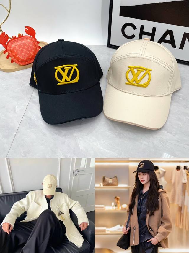 配防尘袋 路易威登Louisvuitton春夏新款棒球帽 Lv情侣棒球帽！ 这款帽子是最新推出的一款高端好货，品质工艺绝对上乘完美。新潮的时尚款式，潮流气质。