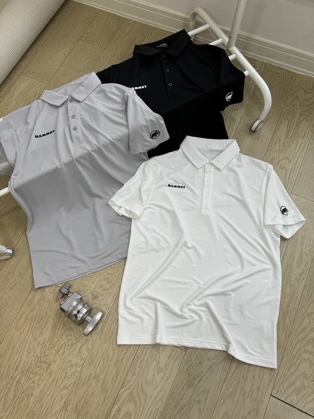 Mammut 猛犸象 25Ss 男子休闲运动速干透气Polo衫短袖 甄选高品质网眼速干面料，舒适透气，不闷不热，手感软糯细腻，上身充满质感，非常轻便舒适，运动宽