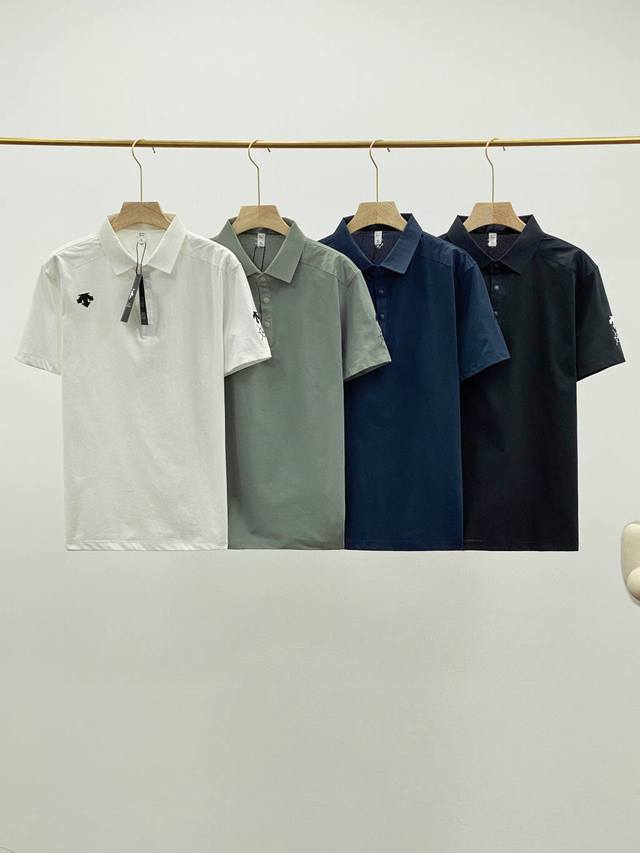 Descente*迪桑特*四色Training系列综训训练运动健身科技新棉舒适休闲Polo衫 Product Description 设计理念:采用高品质运动属