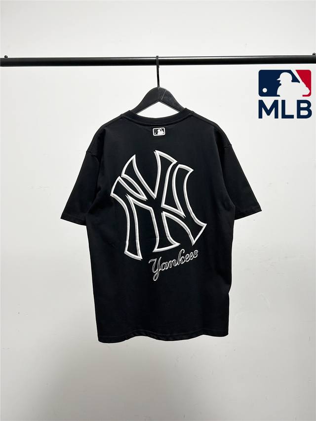 高品质！质量非常好！Mlb柜子新款后背镂空字母系列短袖T恤！三标齐全，四联吊卡，原厂包装！通肩压条保证舒适性！高端品质2025Mlb Ny 镂空字母系列款 情侣