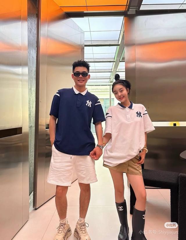新款上新 Mlb洋基队刺绣学院运动Polo衫T恤 刺绣标T恤休闲短袖潮25夏季新款 官网同步上线 原包装袋 螺纹均单独定制，细节在线。 面料采用40支细砂珠地网