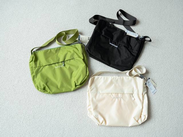 原厂跟单 美山 Montbell 6L 日本25年夏季新品包王 肩轻便斜挎包 单肩背包 男女同款 尺寸：30*39*14Cm，6L 配色：百里香绿 象牙白 黑色