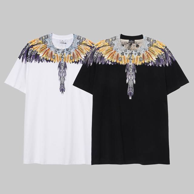 马塞洛布隆 Mb原始拼色翅膀纯棉短袖T恤 码数：Xs.S.M.L.Xl