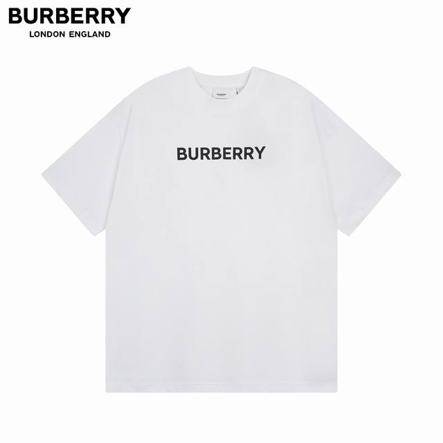 细节图 顶级版本.官网品质 #Burberry巴宝莉经典字母印花短袖T恤#官方原版一比一复刻 面料采用Bur定制平织棉 舒适透气不变形 进口纳米印花 精密网板让