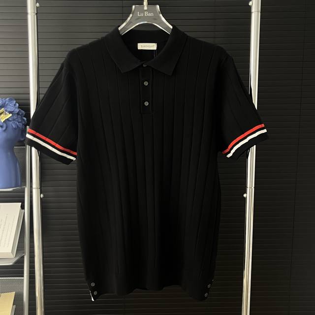 461 当天到货 现货现配 Thom Browne 汤姆布朗25Ss针织衫Polo短袖 原版面料 官网同款 非再生纱 高版本 独立定织面料 经历柔软定型 洗水不