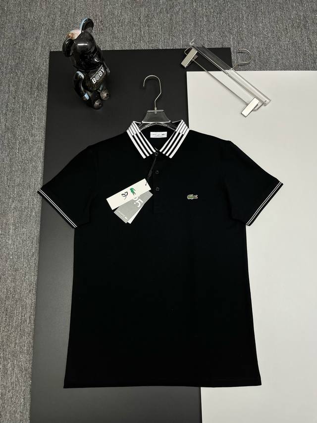 Lacoste 鳄鱼 刺绣新款Polo衫 原版面料 原版订制辅料 官方同款 采用210克纯棉珠地面料，定制 同缸染面料 手感非常舒服爽滑 版型挺阔有型 一线品牌