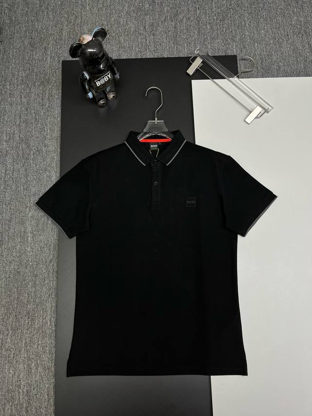 Boss 博斯 刺绣新款Polo衫 原版面料 官方同款 采用210克纯棉珠地面料，定制 同缸染面料 手感非常舒服爽滑 版型挺阔有型 一线品牌代工厂P出品 进口百