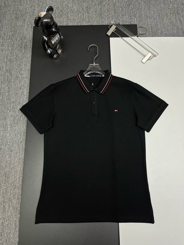 Tommy 汤米 刺绣新款Polo衫 原版面料 原版订制辅料 官方同款 采用210克纯棉珠地面料，定制 同缸染面料 手感非常舒服爽滑 版型挺阔有型 一线品牌代工