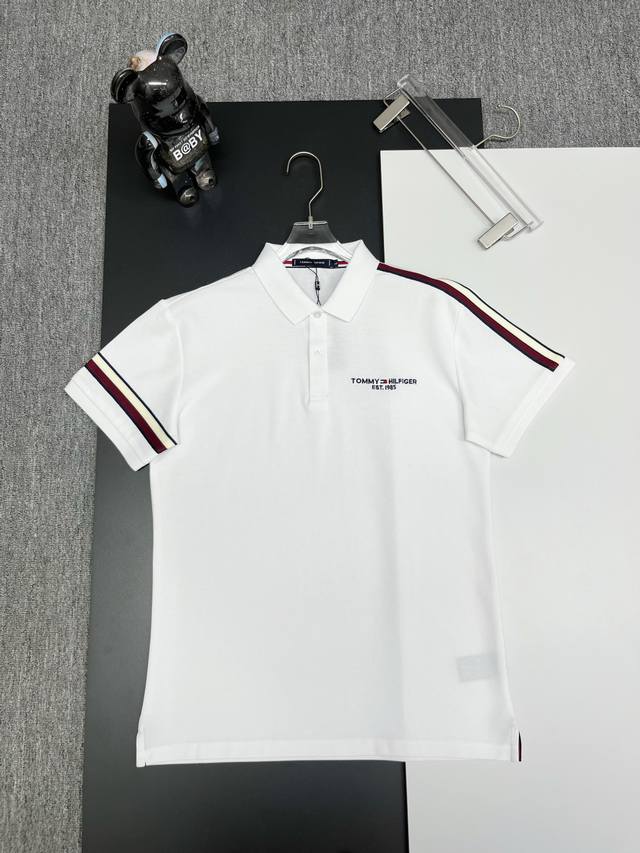 Tommy 汤米 刺绣新款Polo衫 原版面料 原版订制辅料 官方同款 采用210克纯棉珠地面料，定制 同缸染面料 手感非常舒服爽滑 版型挺阔有型 一线品牌代工
