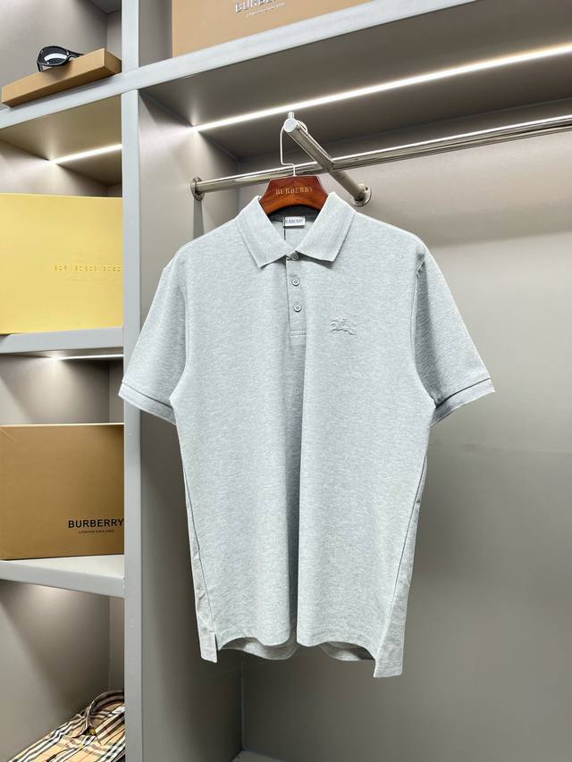 Bbr 巴宝莉微标战马刺绣珠地棉质短袖Polo 王牌尖货 镇店之宝 全员粉丝必入！徽标战马刺绣标识系列，经典战马徽标刺绣、高端英式风格打造，男女同款网眼珠地棉P