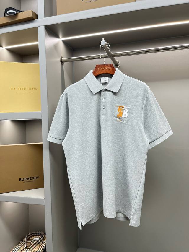 Bbr 巴宝莉微标战马对比刺绣珠地棉质短袖Polo 王牌尖货 镇店之宝 全员粉丝必入！徽标战马刺绣标识系列，经典战马徽标刺绣、高端英式风格打造，男女同款网眼珠地