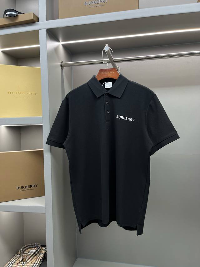 Bbr 巴宝莉微标字母前后刺绣珠地棉质短袖Polo 王牌尖货 镇店之宝 全员粉丝必入！徽标字母刺绣标识系列，经典战马徽标刺绣、高端英式风格打造，男女同款网眼珠地