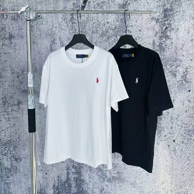 9019 挂拍 Ralph Lauren 拉夫劳伦25Ss新款胸口小马刺绣圆领短袖 青春活力的新配色，轻松打造一种简单利落的时尚风貌。胸前运用精巧细致的刺绣工艺