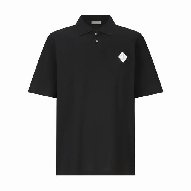 原版开发 顶级版本』 Dior 硅胶徽标翻领Polo衫 面料：采用26支大眼双珠地，面料克左为240克，该款面料采用100%棉，成衣效果版型非常立体，透气性也十