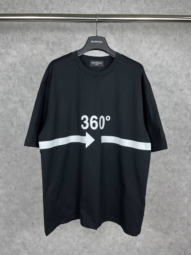 实拍图 顶级版本.官网品质 Balenci*Ga 巴黎23Ss#Balenci*Ga#360度环绕新款印花短袖T恤. 新款.砖柜同步 面料采用巴黎Zp定织定染全