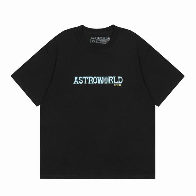 白底图 T115 Travis Scott Cactus Jack Astroworld 人像堡垒之夜周边印花圆领短袖 采用32支230G双纱纯棉 高温预缩 更