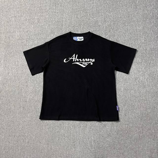 Ad204# 实拍图 Adwysd Alwaydowhatyoushoulddo Waffle Script T Shirt 华夫格印花短袖 精选260G纯棉华