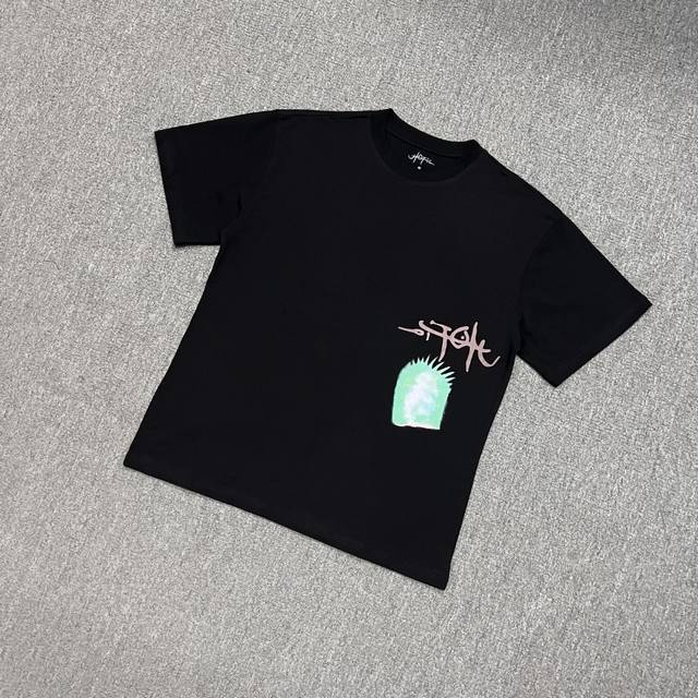 T123 # 实拍图 Travis Scott Cactus Utopia 乌托邦联名专辑款 32支240G纯棉布料 300G定织罗文久穿不松垮手感柔软细腻 印