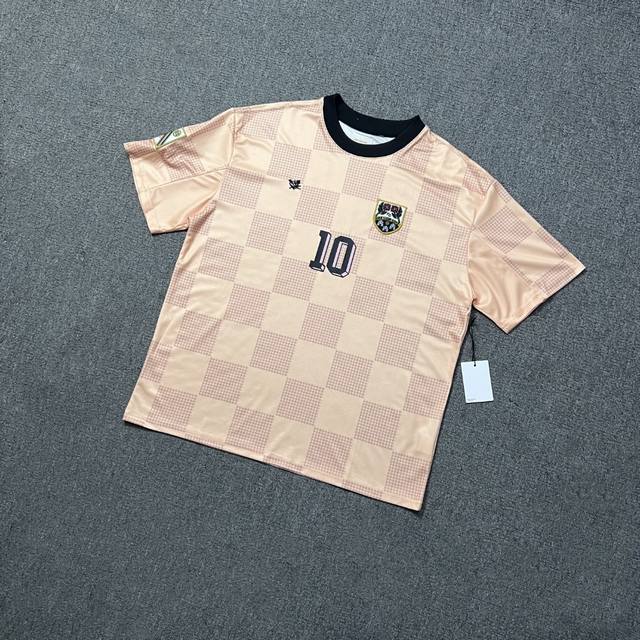 A81#实拍图 Aime Leon Dore Jersey球服 精工细节 辅料细节 Color:粉色 黄色 杏色 Size:S M L Xl