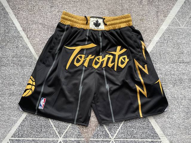 款号K93 顶级刺绣版本 Just Don Nba Toronto Raptors Team Shorts 贾斯顿 Nba 多伦多猛龙队 刺绣球裤 篮球短裤 贾