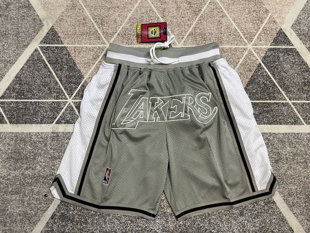 款号：K37 顶级刺绣版本 Just Don Nba Los Angeles Lakers Team Shorts 科比詹姆斯主场客场Nba 洛杉矶湖人队限定