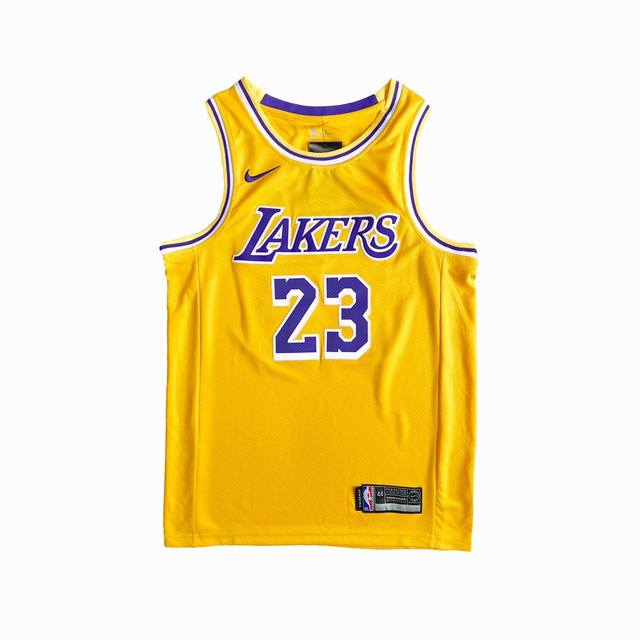 款号S23 顶级刺绣版本 白底细节图 Nike Nba Lebron James 勒布朗詹姆斯詹皇球衣 陈冠希李易峰各路大神上身同款 La洛杉矶湖人队23号球衣