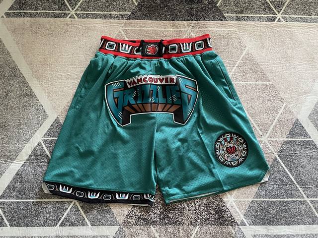 款号K78 顶级刺绣版本 Just Don Nba Toronto Raptors Team Shorts 贾斯顿 Nba 孟菲斯灰熊队22赛季 刺绣球裤 篮球