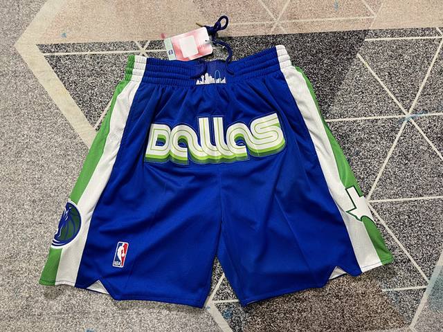 款号K46 顶级刺绣版本 Nba 赛季独行侠队 东契奇 欧文同款球裤 专柜Zp一比一 Nba耐克Nike篮球库 球库 超透气网眼面料 赶快入手 经典配色 男女情