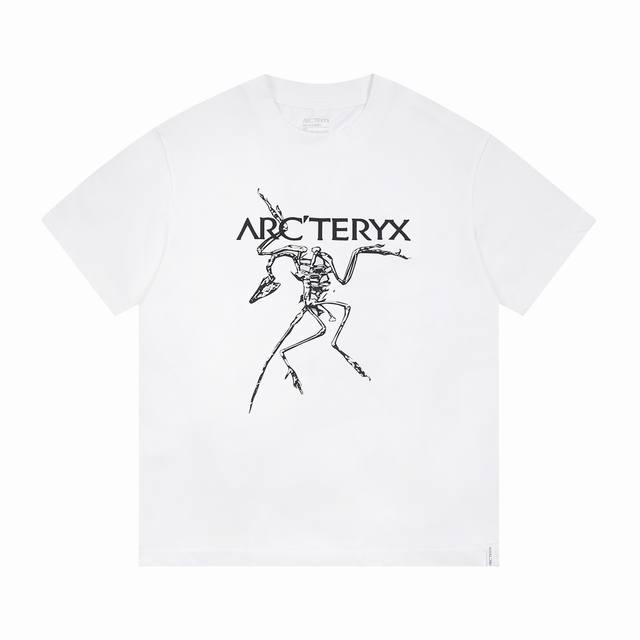 款号Ys80 Arc’Teryx始祖鸟Arc24Ss网格印花短袖 采用32支双纱，260克纯棉面料，胸前小鸟高端工艺印花，后背网格加小鸟印花，上身透气，绝不起球