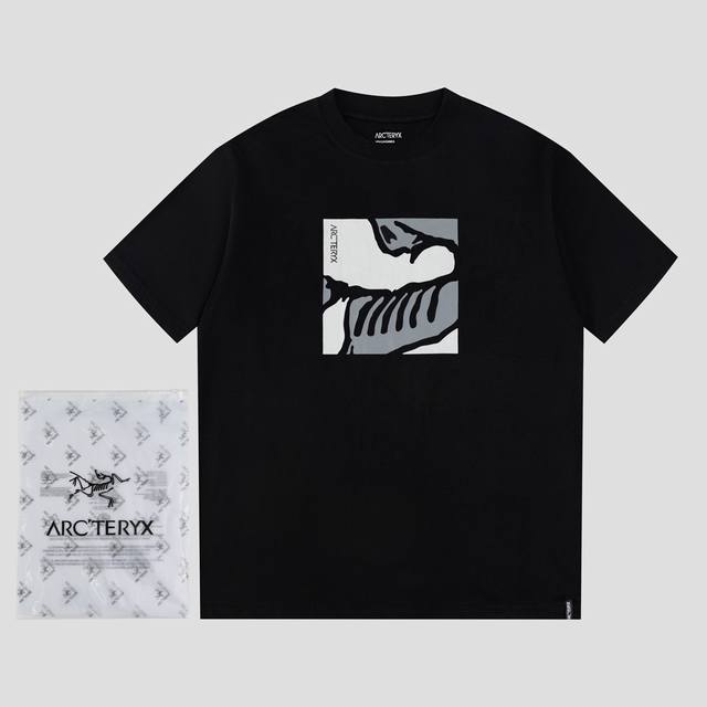 款号Ys67 始祖鸟Ayc Teryx Fw短袖T恤 小鸟字母Logo印花 高端32S双纱280克面料 重磅面料 定制拉架罗纹同缸同染 三标齐全 男女同款 颜色