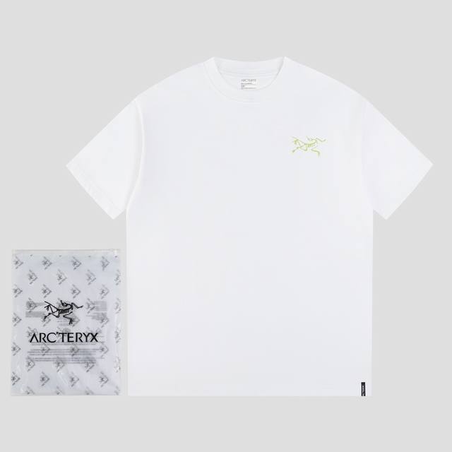 款号Ys61 始祖鸟Ayc Teryx Fw短袖T恤 小鸟字母Logo夜光印花 高端32S双纱280克面料 重磅面料 定制拉架罗纹同缸同染 三标齐全 男女同款
