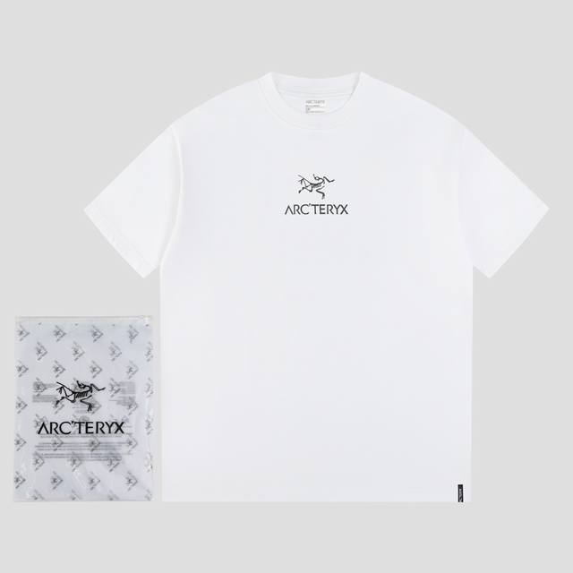 款号Ys55 始祖鸟Ayc Teryx Fw短袖T恤 小鸟字母Logo绒面发泡印花短袖 高端32S双纱250克面料 重磅面料 定制拉架罗纹同缸同染 三标齐全 男