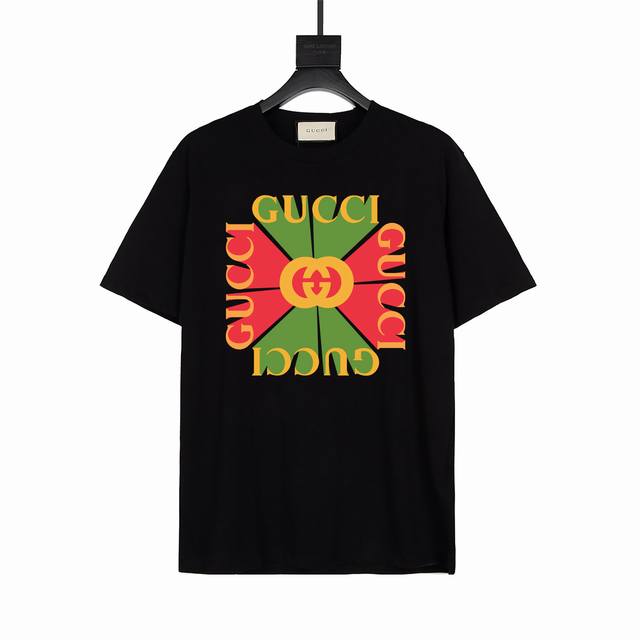 Gucci 古驰 早春系列 字母拼色 Logo标识精致升级，灵感源自八十年代复古 官方同款 定制260克纯棉面料 手感非常舒服 春夏最新砖柜同步 时尚又个性 超