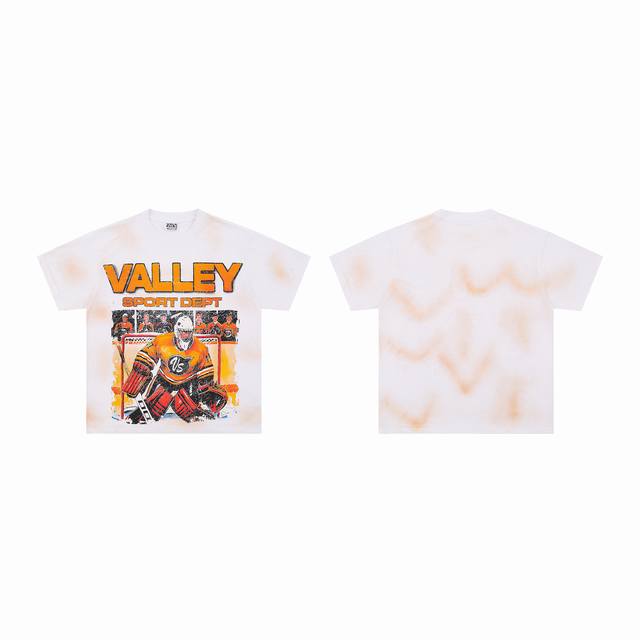 V510# Vale Forever Valley Sport Dept Tee洗水做旧美潮T恤短袖 Vale是当前美国最流行的年轻街头潮牌，以其对美国传统风格