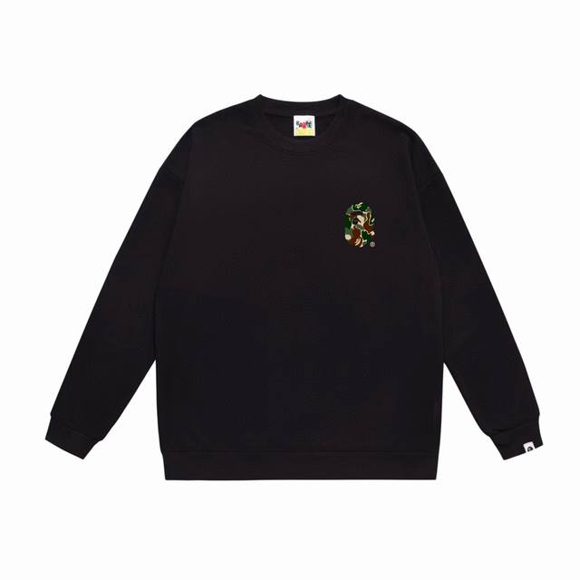 款号Sc512#毛圈 加绒90 顶级版本 Bape×Stussy联名斯图西字母圆领卫衣 采用350克大毛圈 落肩大版型 面料 质感柔软不起球 进口环保印花胶浆