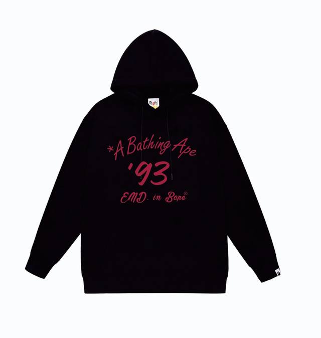 款号Sc865#毛圈 加绒110 顶级版本 Bape×End联名款字母数字保龄球印花连帽卫衣 采用380克大毛圈 落肩大版型 面料 质感柔软不起球 进口环保印花
