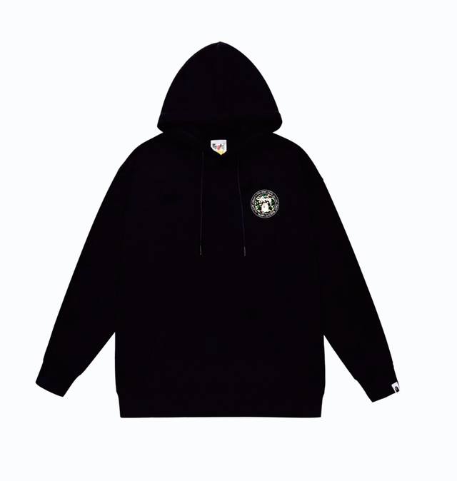 款号Sc819#毛圈 加绒110 顶级版本 Bape×Stussy联名斯图西字母印花连帽卫衣 采用380克大毛圈 落肩大版型 面料 质感柔软不起球 进口环保印花