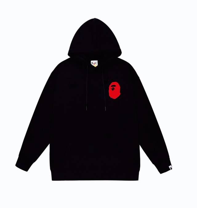 款号Sc815#毛圈 加绒110 顶级版本 Bape×Stussy联名斯图西字母印花连帽卫衣 采用380克大毛圈 落肩大版型 面料 质感柔软不起球 进口环保印花