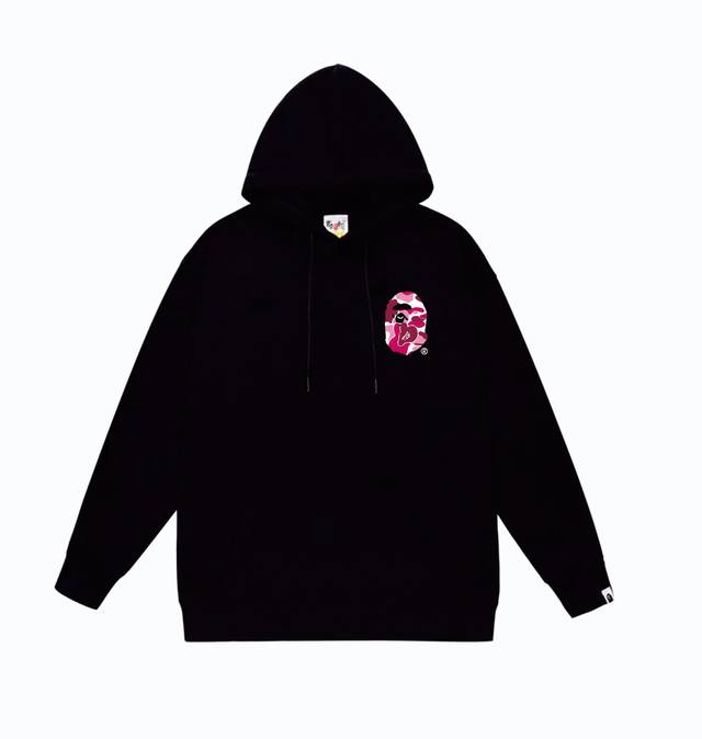 款号Sc814#毛圈 加绒110 顶级版本 Bape×Stussy联名斯图西字母印花连帽卫衣 采用380克大毛圈 落肩大版型 面料 质感柔软不起球 进口环保印花