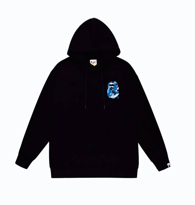 款号Sc811#毛圈 加绒110 顶级版本 Bape×Stussy联名斯图西字母印花连帽卫衣 采用380克大毛圈 落肩大版型 面料 质感柔软不起球 进口环保印花